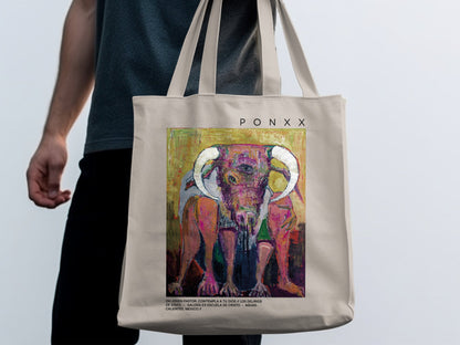 Tote Bag "Contempla a tu Dios, Joven Pastor, Él es el Minotauro"